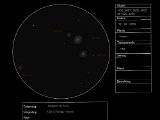 NGC 3607, 3608, 3605 en 3599 (Leo) 16" - 130x