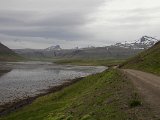 Snaefellsnes, the road and the inner part of a fjord
