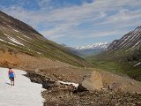 A hike in the valley near Dalvik