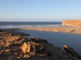 Riviermonding in Westelijke Sahara